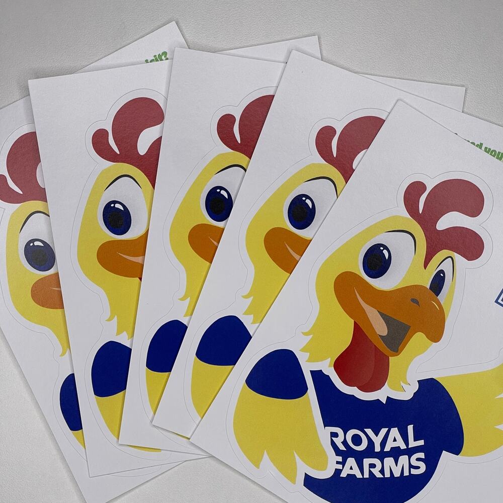 Set 5x Royal Farms Stickers — RoFo World Famous Fried Chicken Baltimore Maryland